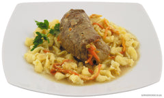 Conservă Mâncare Rinderroulade cu Spätzle MFH - 400g, Fără Conservanți