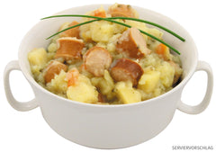 Conservă Supă Cartofi cu Cârnăciori Wiener MFH - Fără Gluten, Fără Lactoză