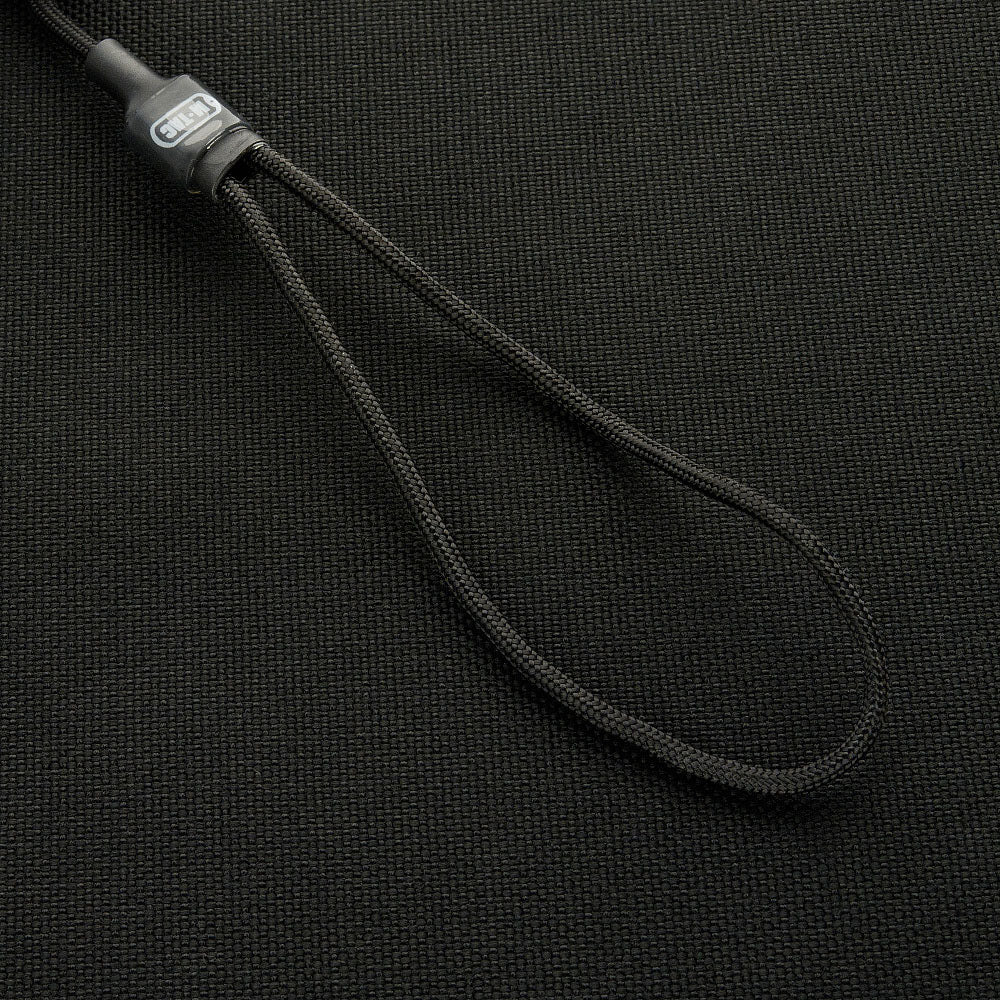 Cord Spiralat de Siguranță M-Tac Lite cu D-Ring - Negru