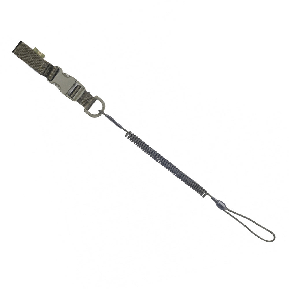 Cordon de Siguranță Spiralat M-Tac D-Ring & Fastex - Olive