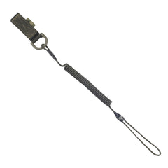 Cordon Retenție Spiralat Pistol M-Tac cu D-Ring - Olive