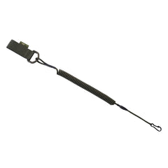 Cordon Retenție Spiralat Pistol M-Tac cu D-Ring - Olive