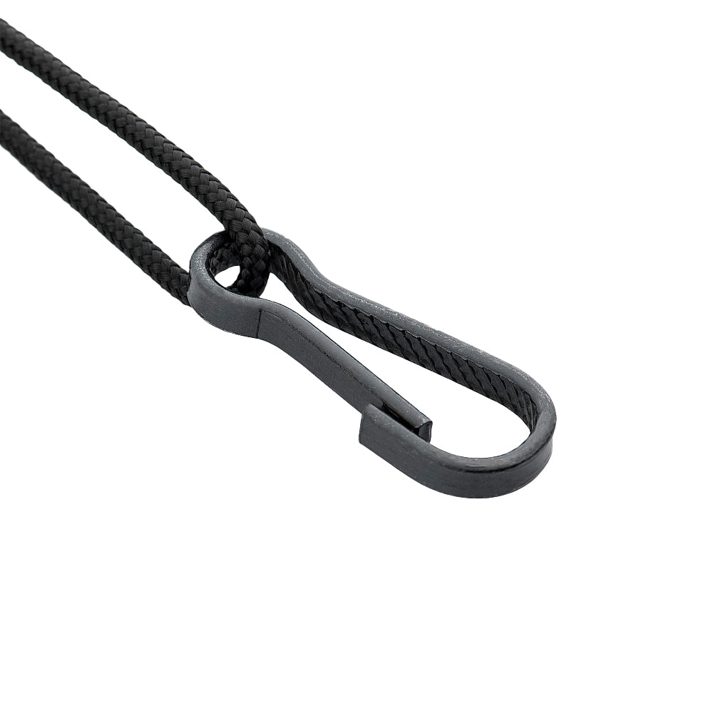 Cordon Retractabil de Siguranță M-Tac cu D-Ring - Negru