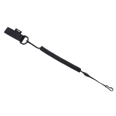 Cordon Retractabil de Siguranță M-Tac cu D-Ring - Negru