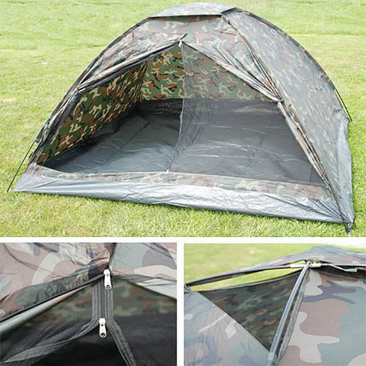 Cort Camuflaj 4 Persoane Woodland - Adăpost Tactic & Rezistent