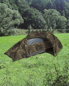 Cort Mil-Tec Recom – 1 Persoană, 1.200 mm, Flecktarn