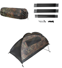 Cort Militar 2 Persoane RECOM Flecktarn – Cort Tactic Camping Impermeabil