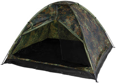Cort "Monodom" 3 Persoane Flecktarn MFH - 2000mm Coloană Apă, Fibră Sticlă