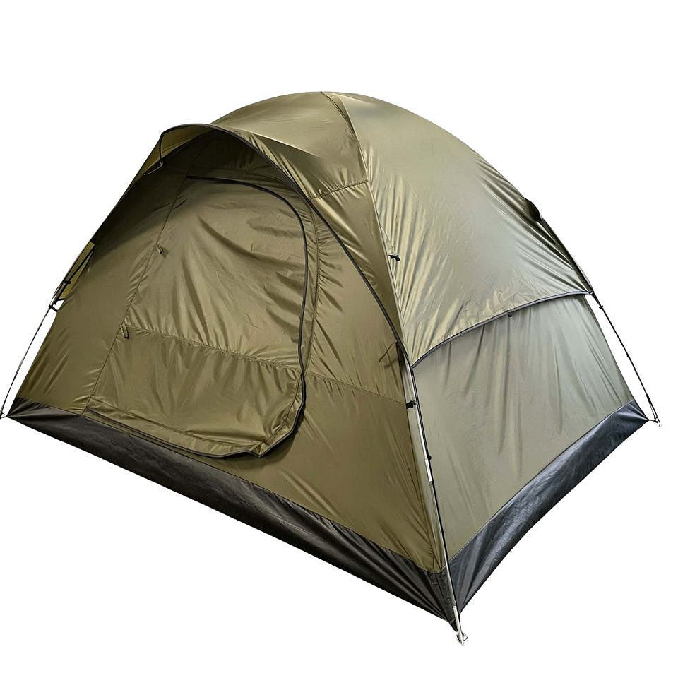 Cort Outpost 4 Persoane Van Os Imports Verde – Coloană de Apă 1500 mm, 2 Uși - poza 1