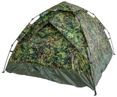 Cort "Quick Up Monodom" 3 Persoane M05 Camo MFH - Sistem Quick-Up, 2000mm Coloană Apă