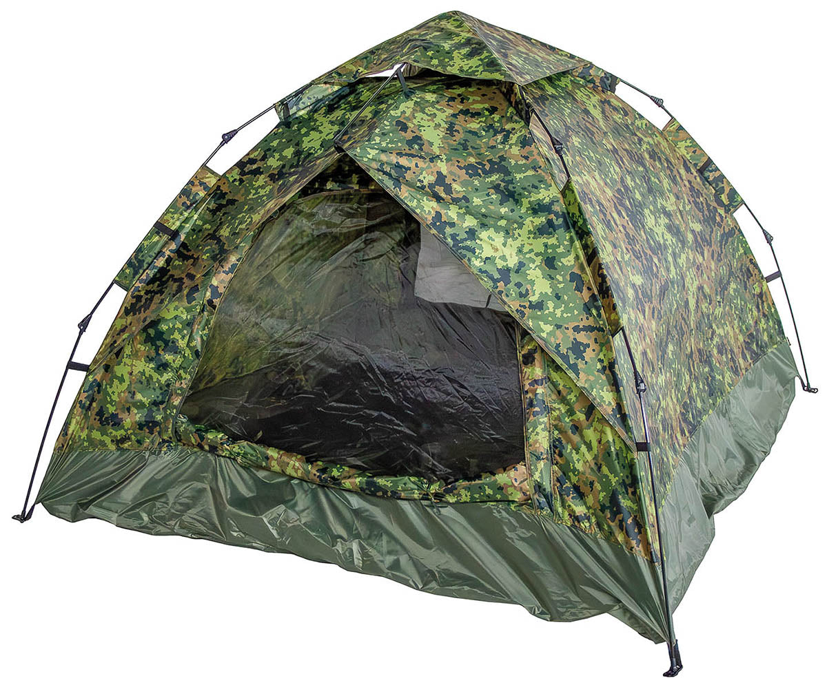 Cort "Quick Up Monodom" 3 Persoane M05 Camo MFH - Sistem Quick-Up, 2000mm Coloană Apă