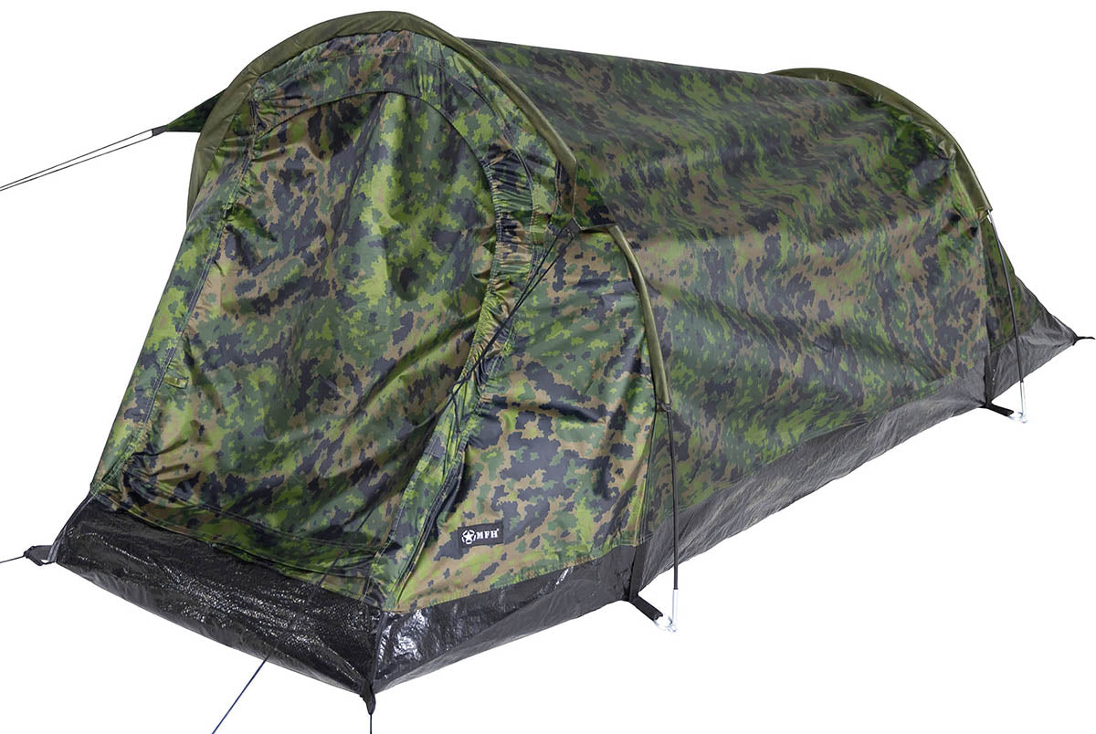 Cort Tunnel "Schwarzenberg" M05 Camo MFH - Coloană apă 2000mm, Fibră de sticlă