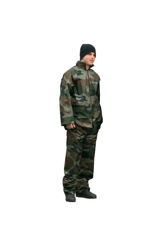 Costum de Ploaie CCE Camo – Ușor, Compact, Camuflaj Militar Francez