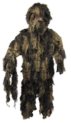 Costum Ghillie 4 Piese Woodland MFH - Camuflaj Fir Complet, Talie Elastică
