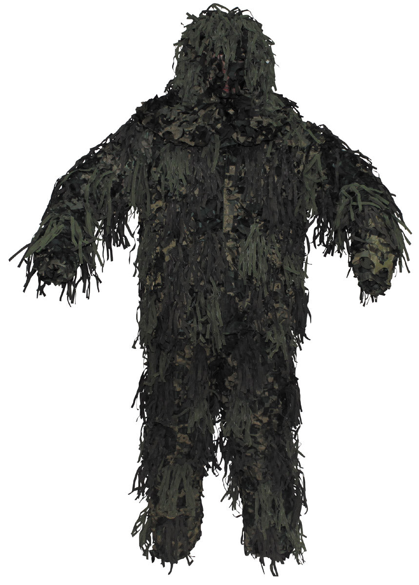Costum Ghillie Jackal 3-D Body System Woodland MFH - 3 piese, Rezistent la Apă