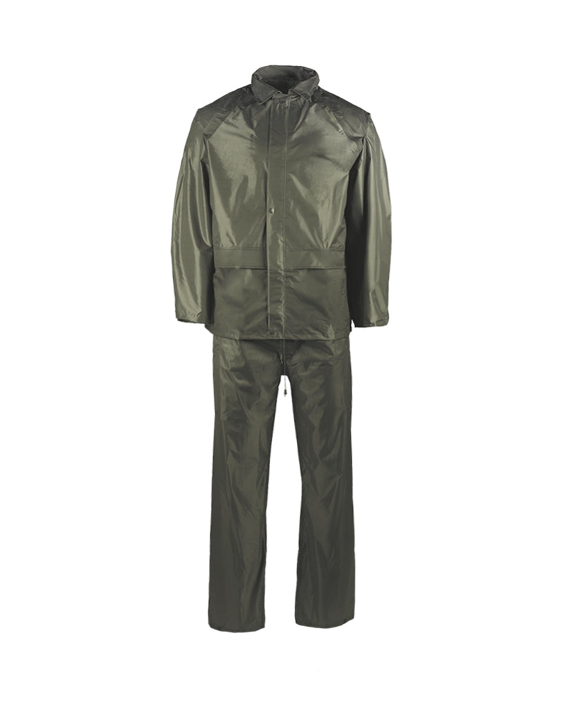 Costum Impermeabil Mil-Tec Wet Weather – geacă și pantaloni, vedere completă din față