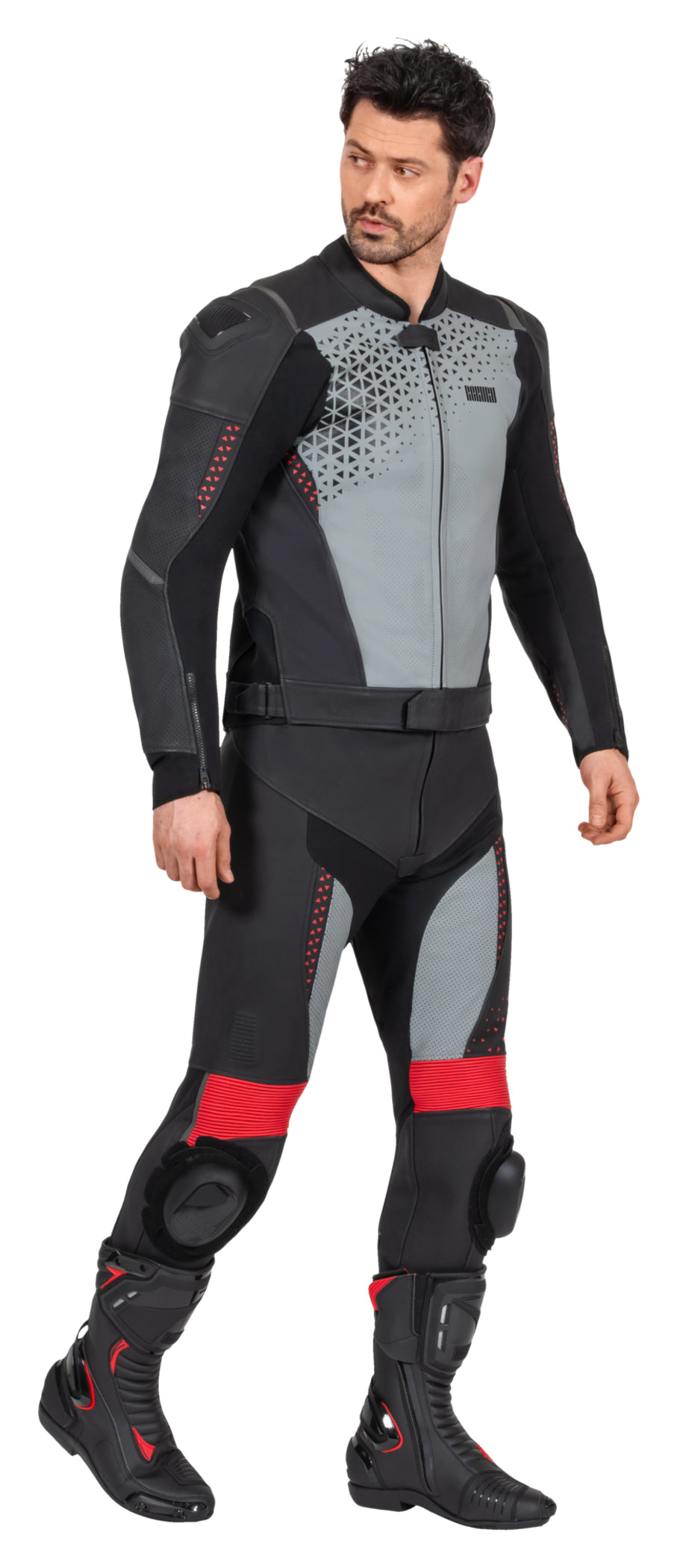 Costum Moto Piele C-12.02 Louis - Sportiv, Protecție AA