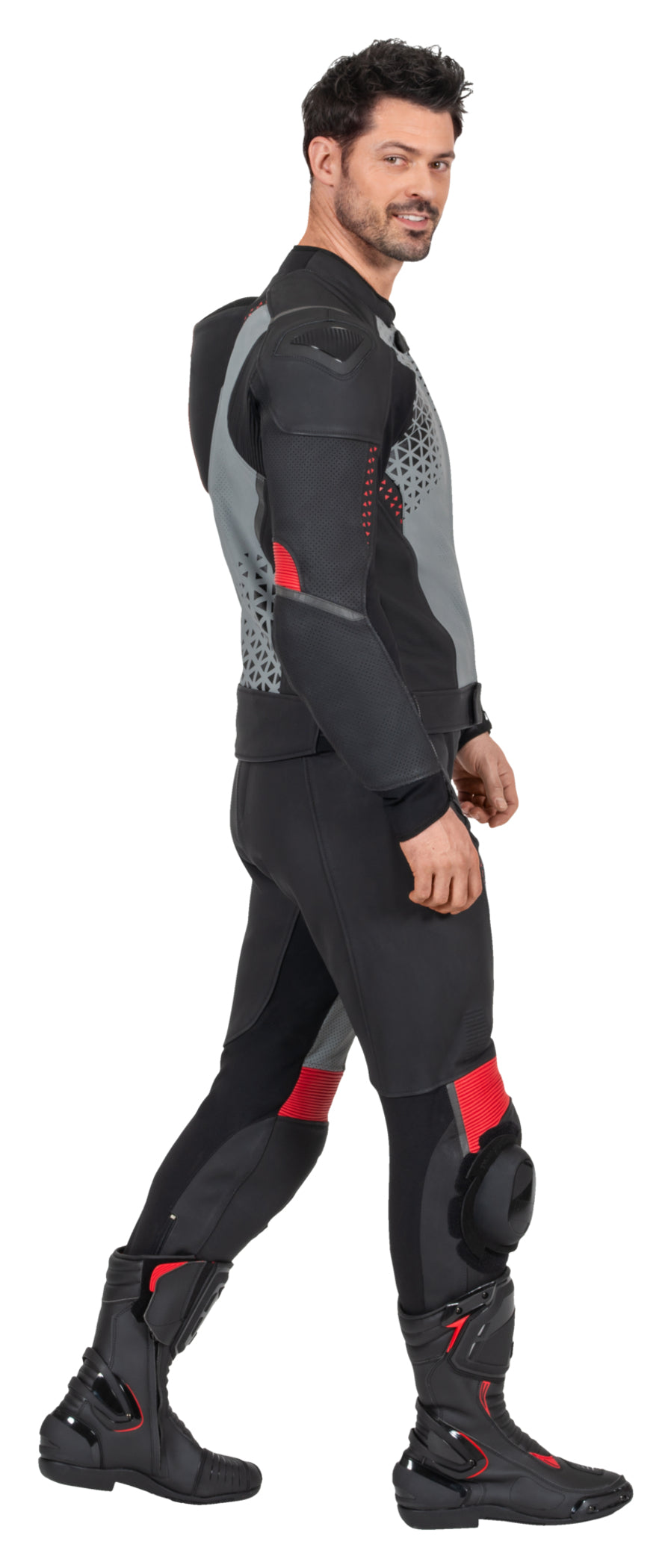 Costum Moto Piele C-12.02 Louis - Sportiv, Protecție AA