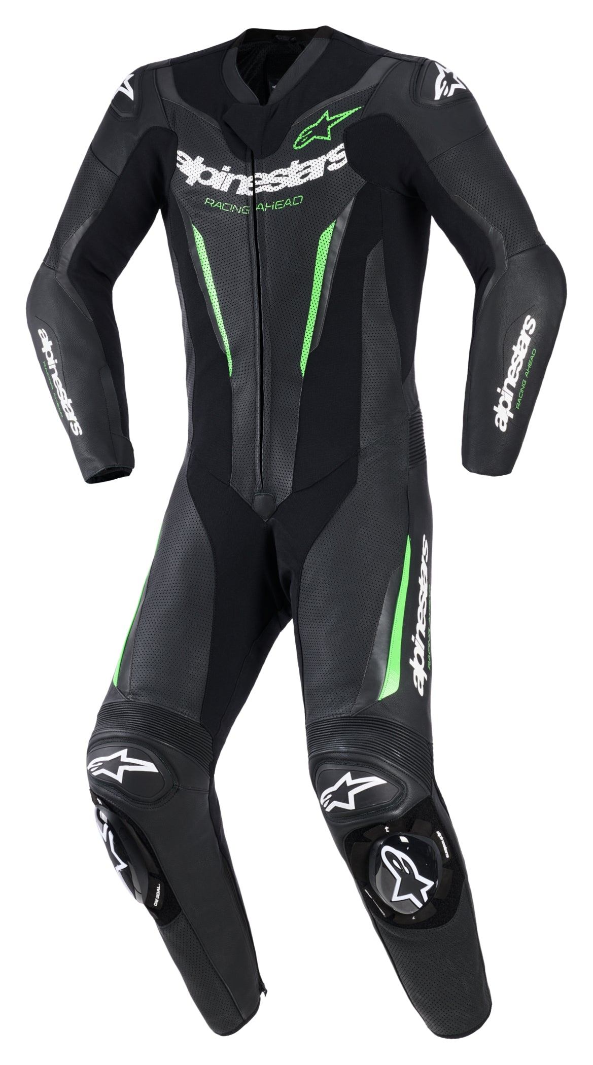 Costum Moto Piele GP-Force V2 1-Teiler - Protecție AA, Confort Ergonomic