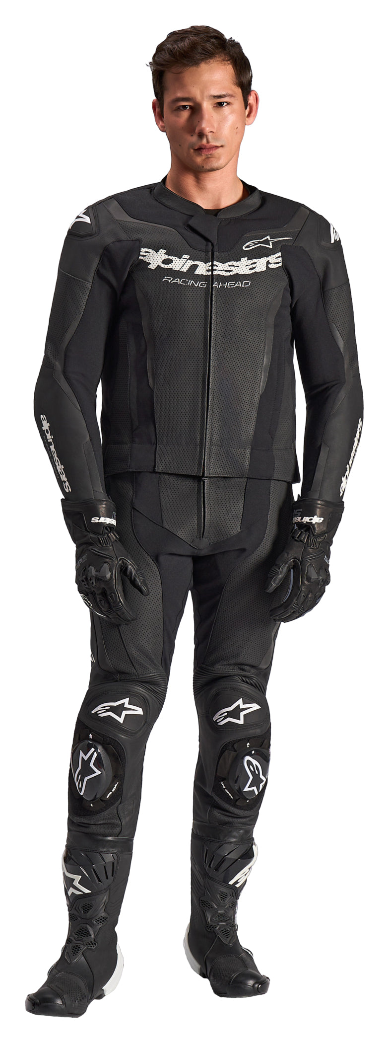 Costum Moto Piele GP-Force V2 2-Piese Alpinestars - Protecție AA, Confort Superior