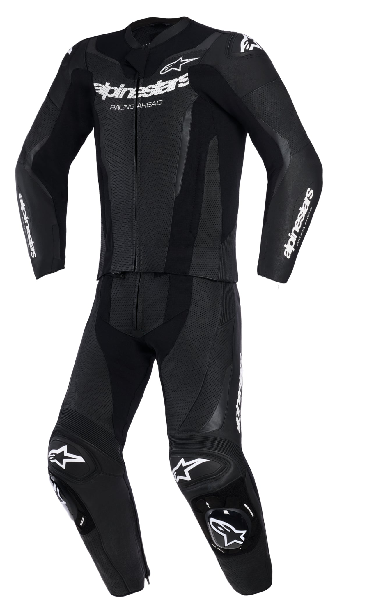 Costum Moto Piele GP-Force V2 2-Piese Alpinestars - Protecție AA, Confort Superior