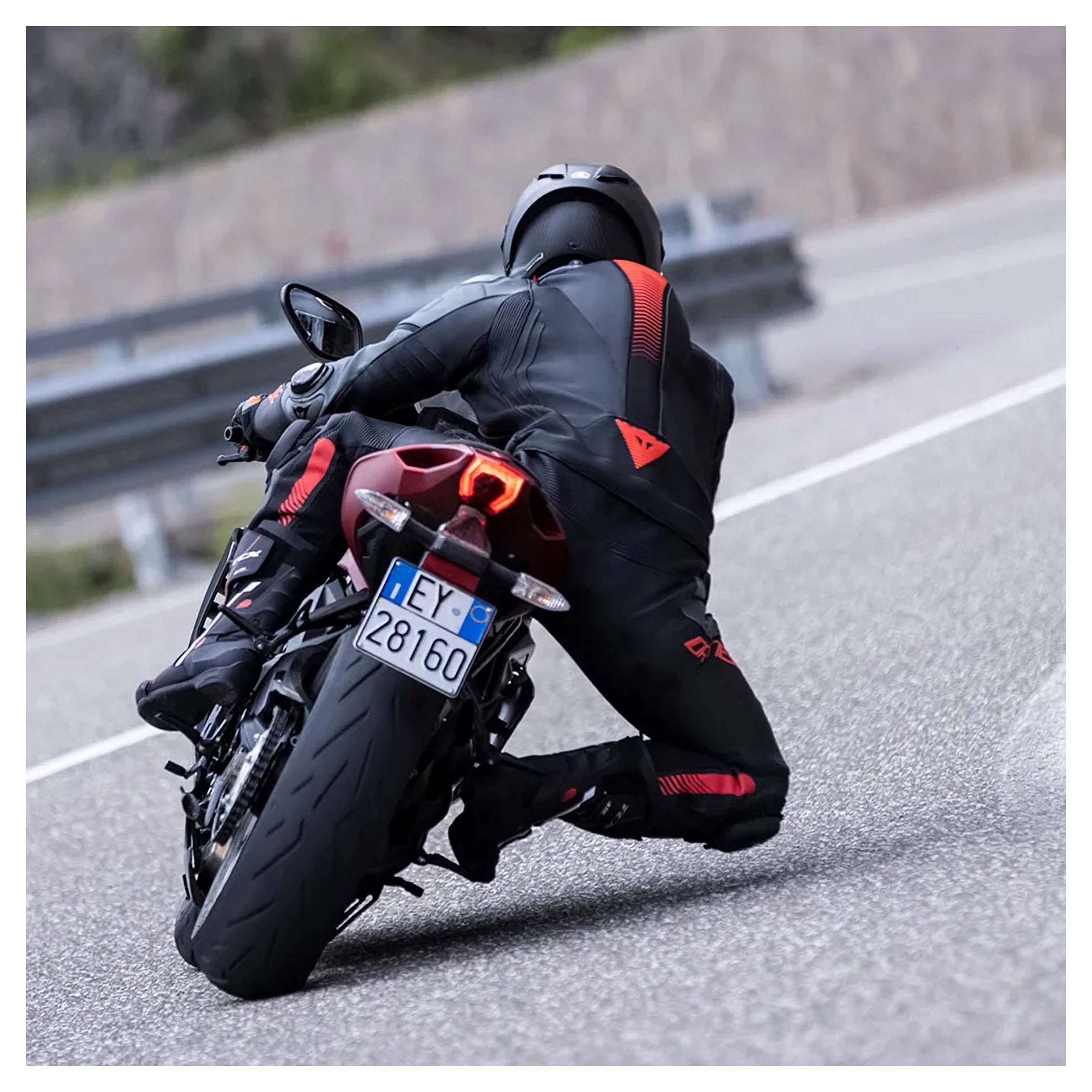 Costum Moto Piele Laguna Seca 5 Dainese - 2 Piese, Protecție Avansată