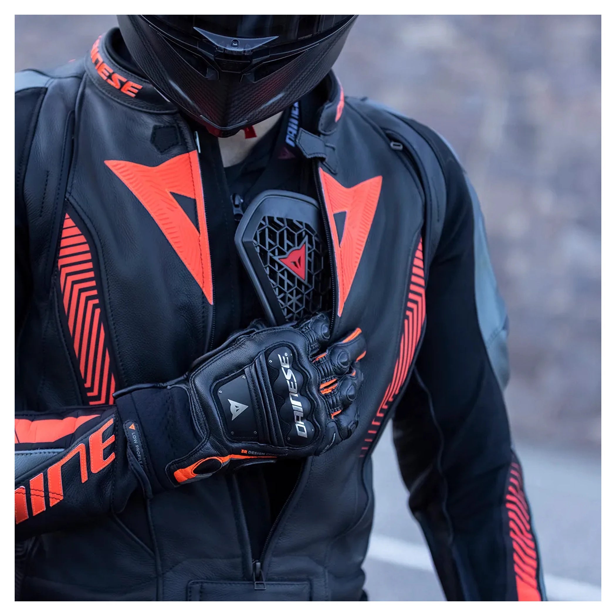 Costum Moto Piele Laguna Seca 5 Dainese - 2 Piese, Protecție Avansată