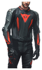 Costum Moto Piele Laguna Seca 5 Dainese - 2 Piese, Protecție Avansată
