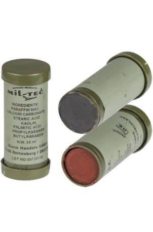 Cremă de Camuflaj Mil-Tec în 2 Culori – 28 ml, Negru-Maro