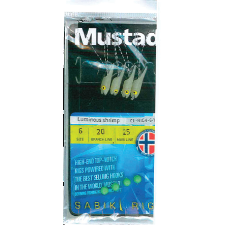 Crevet Mustad Taparina Luminous Shrimp - Atracție Nocturnă, Pachet 4 Buc
