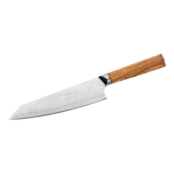 Cuțit Bucătar CJH Kochmesser Chef Damast Herbertz - Damasc, Mâner Măslin