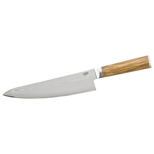 Cuțit Bucătar Herbertz CJH Kochmesser groß - Damasc 67 Straturi, Mâner Olivenholz