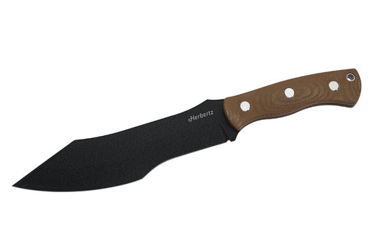 Cuțit Bushcraft Survival Herbertz D2 Desert Micarta - D2, Full Tang