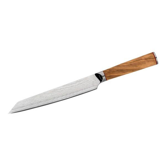 Cuțit Carne Herbertz CJH Fleischmesser - Damasc, Mâner Măslin
