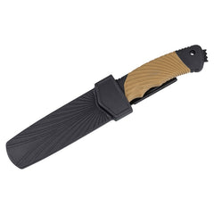 Cuțit cu Teacă Herbertz CJH Gürtelmesser Negru/Maro CJH - Oțel 420, Lamă Fixă