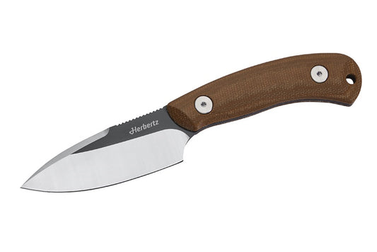Cuțit D2 Maro Herbertz - Micarta, Lamă fixă