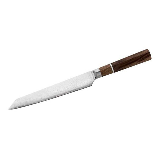 Cuțit de Carne Herbertz CJH - Damasc, Mâner Nuc, Lamă Fixă