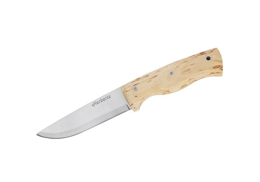 Cuțit Nordic Outdoormesser Herbertz - Oțel 14C28N, Mâner Mesteacăn Pătat