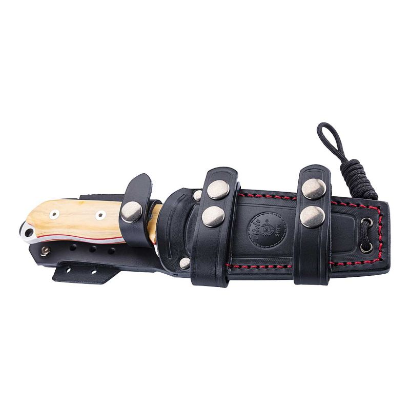 Cuțit Outdoormesser LUCUS 120 Nieto - Oțel 14116, Mâner Lemn Buchsbaum