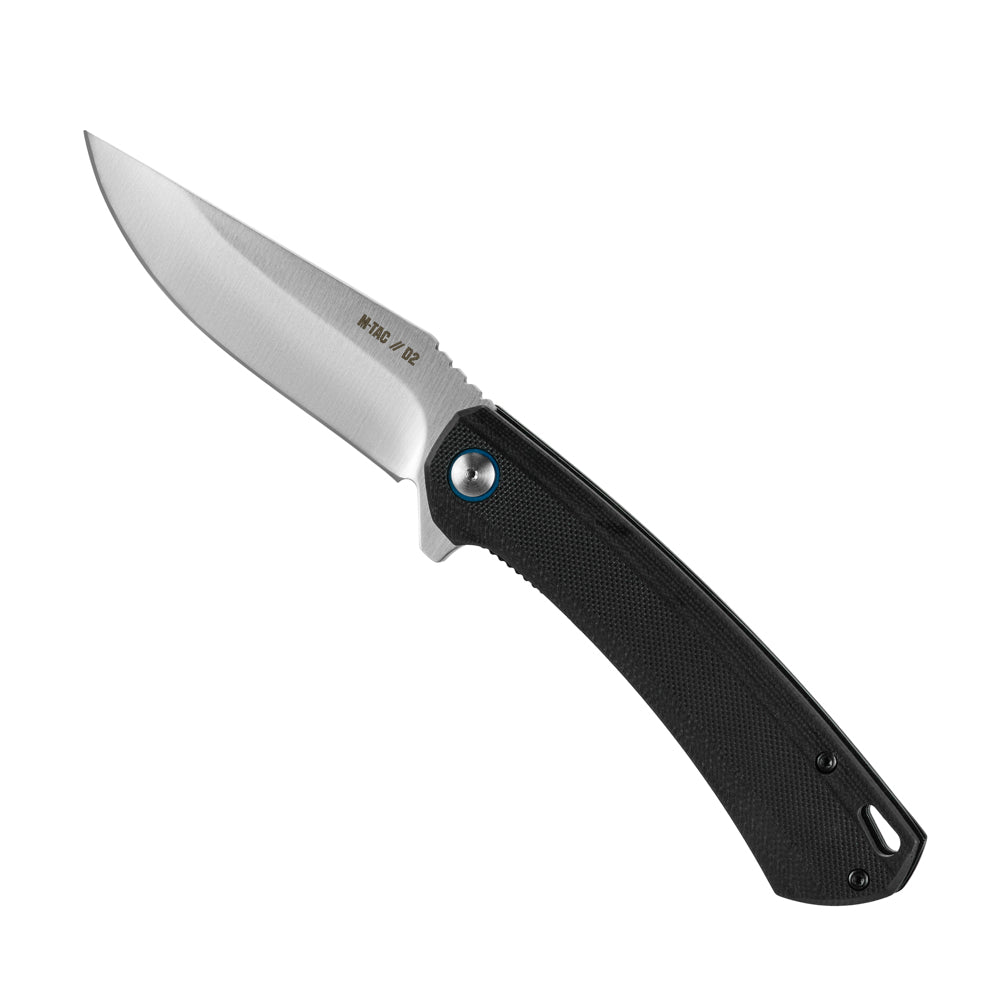 Briceag Type 23 M-Tac Negru – Lamă 9,3 cm Oțel D2, Plăsele G10 - poza 3