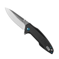Briceag Type 24 M-Tac – Lamă 8,5 cm Oțel D2, Mâner Carbon și Titan - poza 3