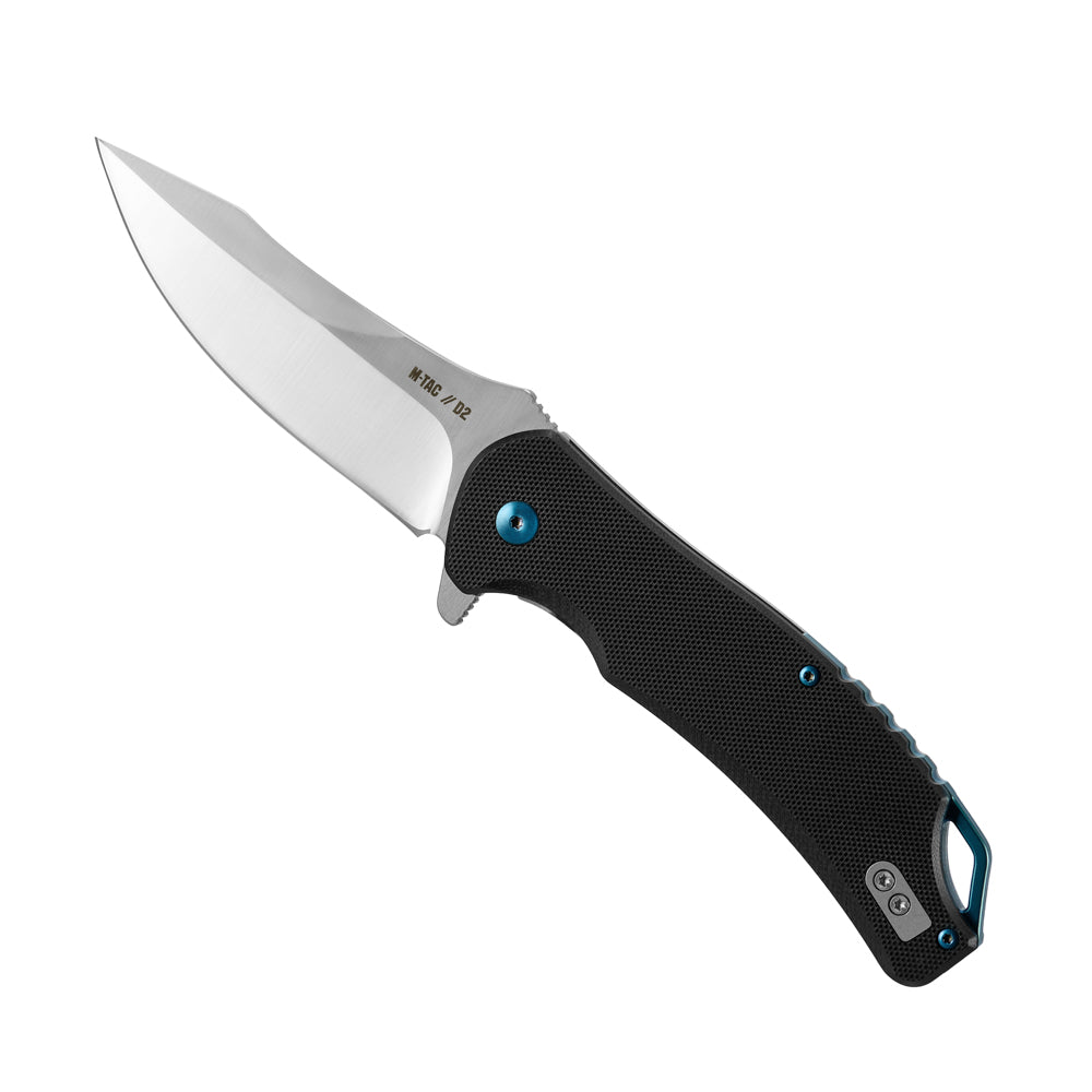 Briceag Type 26 M-Tac Negru/Titan – Lamă 10 cm Oțel D2, Mâner G10 și Titan - poza 3