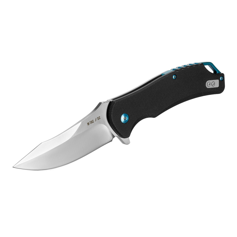 Briceag Type 26 M-Tac Negru/Titan – Lamă 10 cm Oțel D2, Mâner G10 și Titan - poza 5