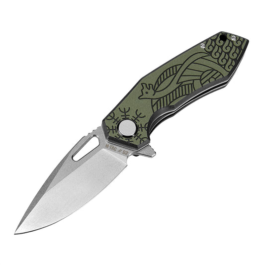 Cuțit Pliant Type 12 Scandinavian Stonewash M-Tac - Black/Olive