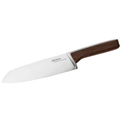 Cuțit Santoku CERES WA Herbertz - Oțel X50CrMoV15, Mâner Nuc Eleganta