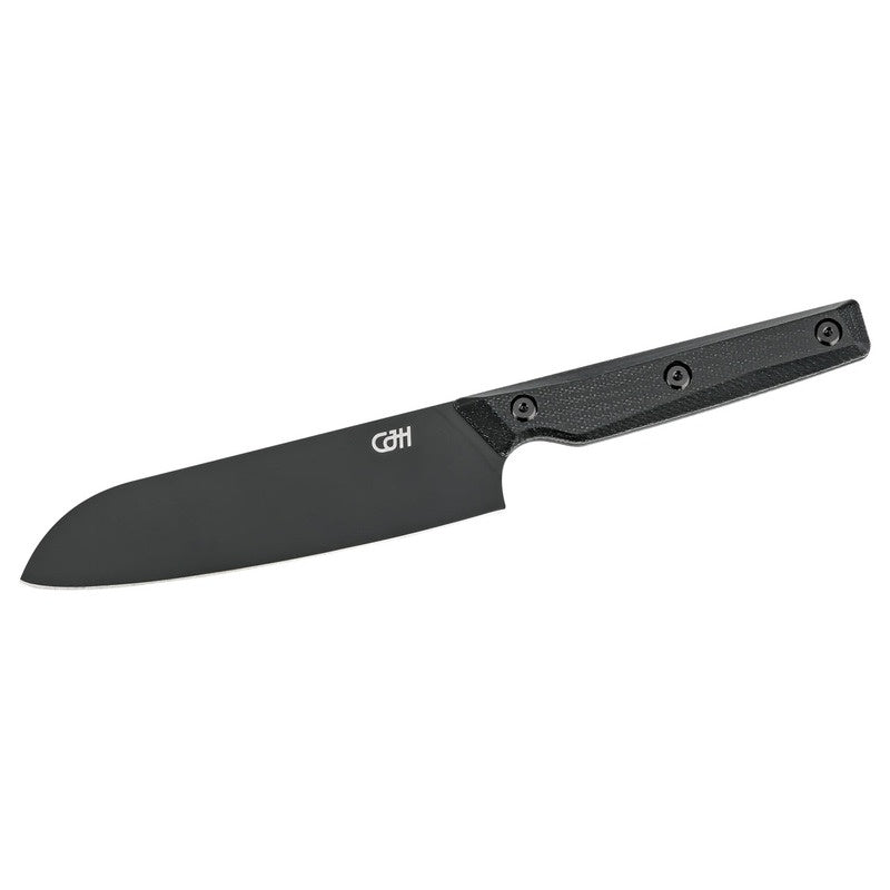 Cuțit Santoku Herbertz CJH Santoku-Messer mic Negru - Oțel VG10, Mâner Micarta