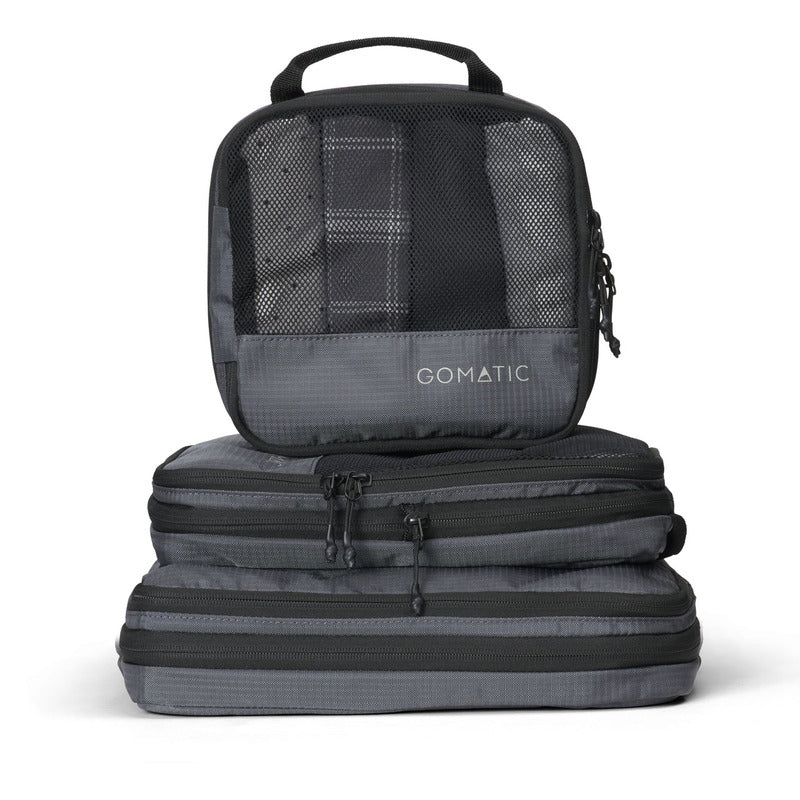 Cub de Organizare Gomatic PACKING CUBE LARGE Gri Herbertz - Poliester, Extensibil & Rezistent