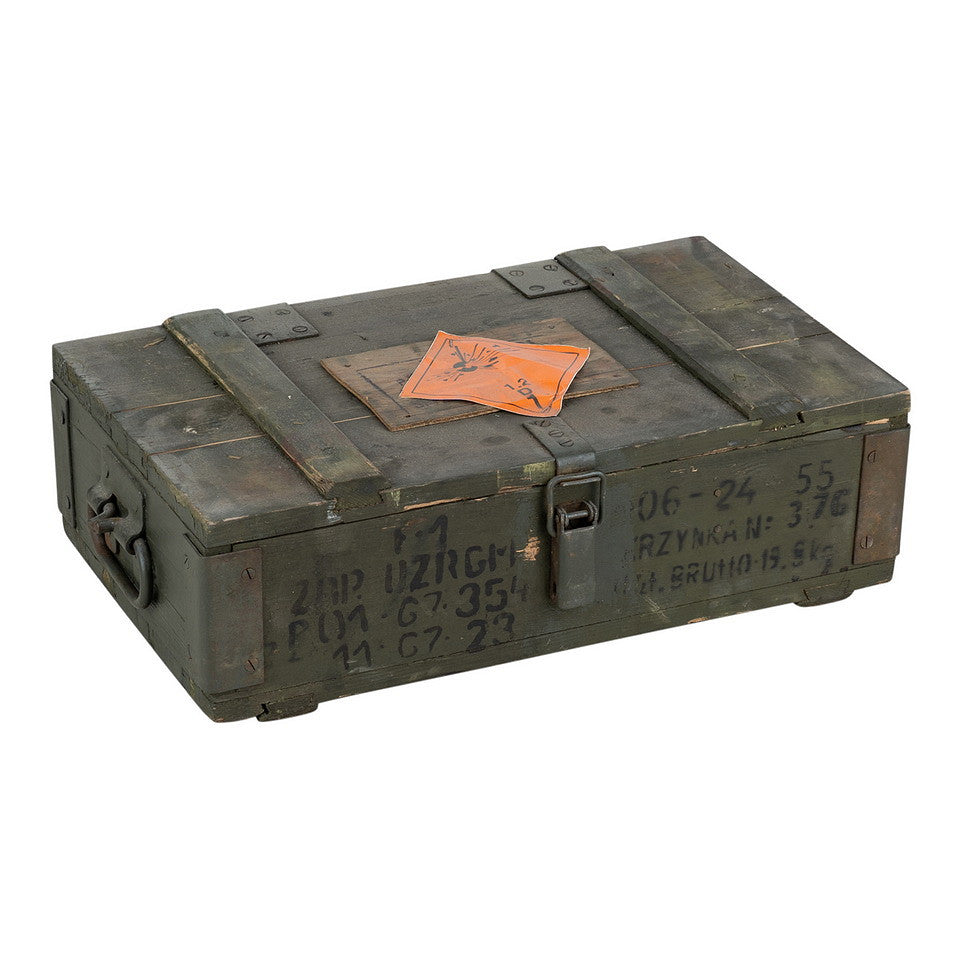 Cufăr Militar Leger Kist Hout #6 Groen Armată - Soluție Organizare Esențială
