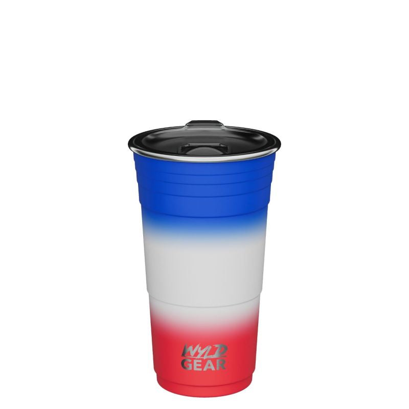 CUPĂ Termo WYLD CUP 16 OZ Roșu/Alb/Albastru Herbertz - Oțel Inoxidabil, Izolație Dublă