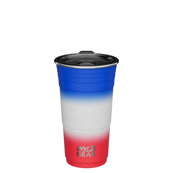 CUPĂ Termo WYLD CUP 16 OZ Roșu/Alb/Albastru Herbertz - Oțel Inoxidabil, Izolație Dublă